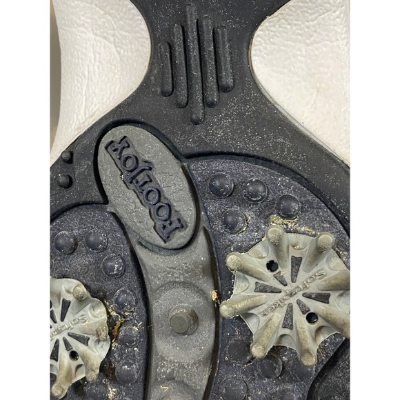 FootJoy GreenJoys White Leather Golf Shoes Women's Size 8.5 Spiked - Picture 8 of 11